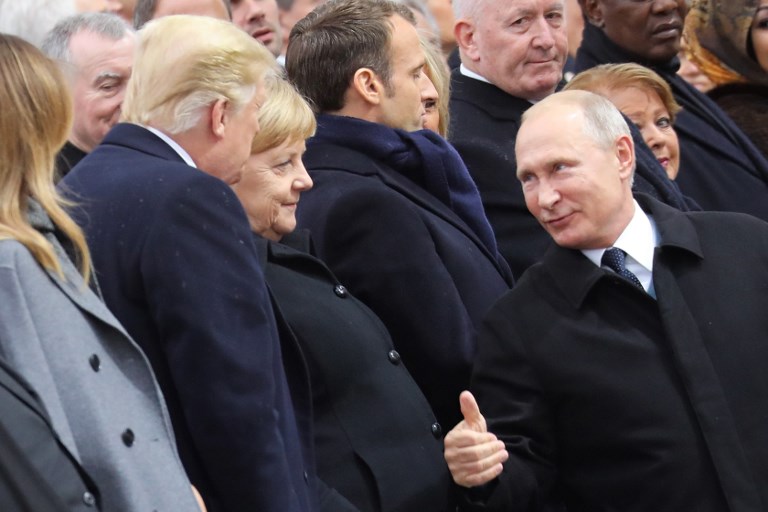 World leaders gather in Paris to mark the 100 100 years since the end of the World War I. (Photo: AFP)